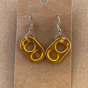 ☀️3/$9☀️ Gold Minster Pull Tab Recycled Earrings